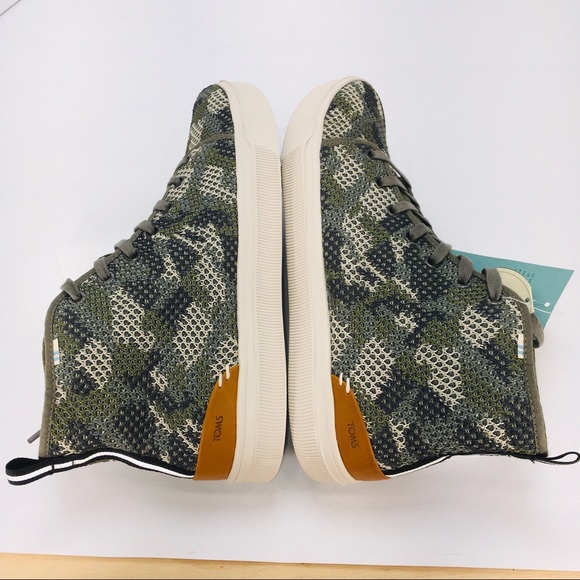 TOMS Trvl Lite Dusty Olive Camo High Top Sneakers - Picture 9 of 14
